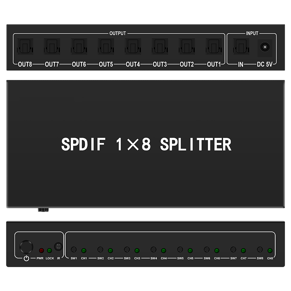Home Cinema Tv - Répartiteur Audio optique, répartiteur numérique Toslink
